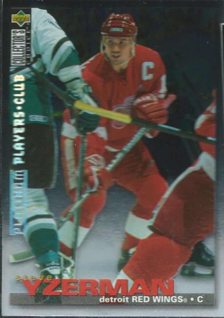 1995-96 Collector's Choice Player's Club Platinum STEVE YZERMAN $30 01374