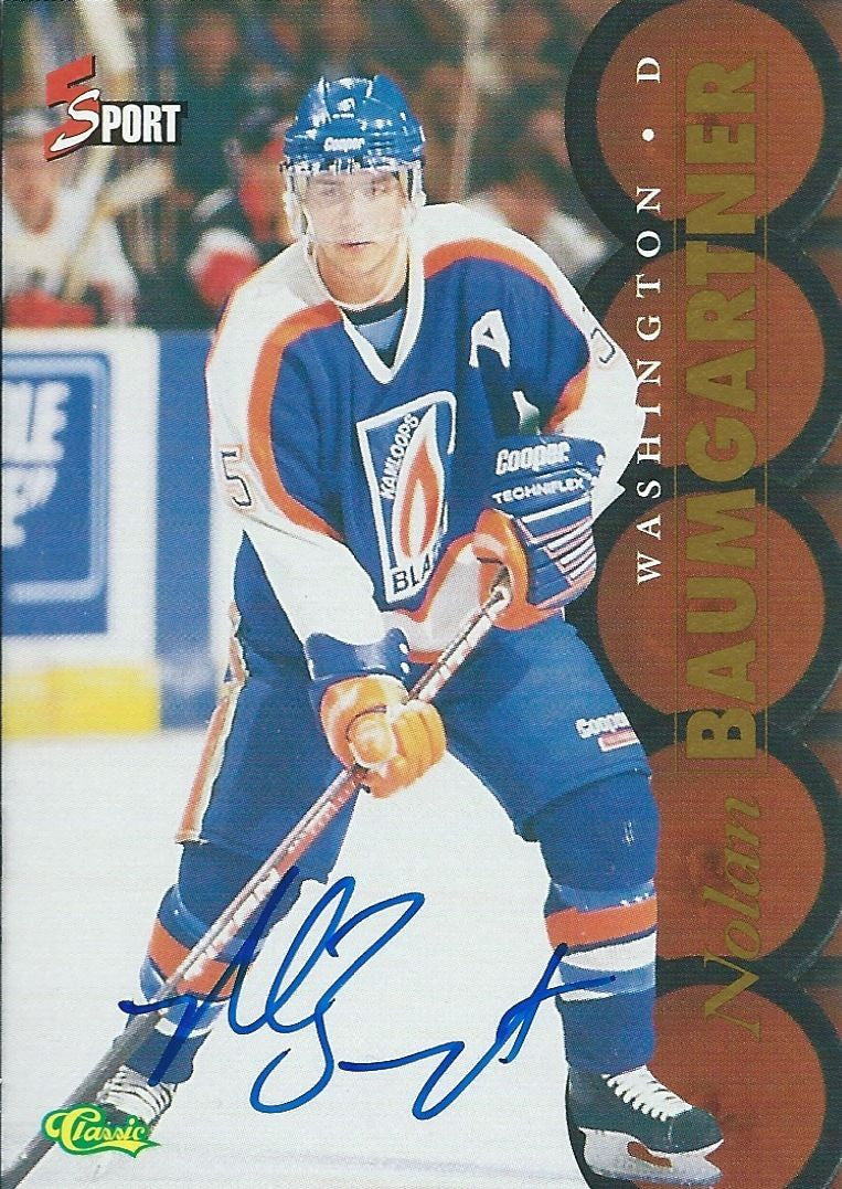 1995 Classic Five Star Sport NOLAN BAUMGARTNER Autographs Signature 00155