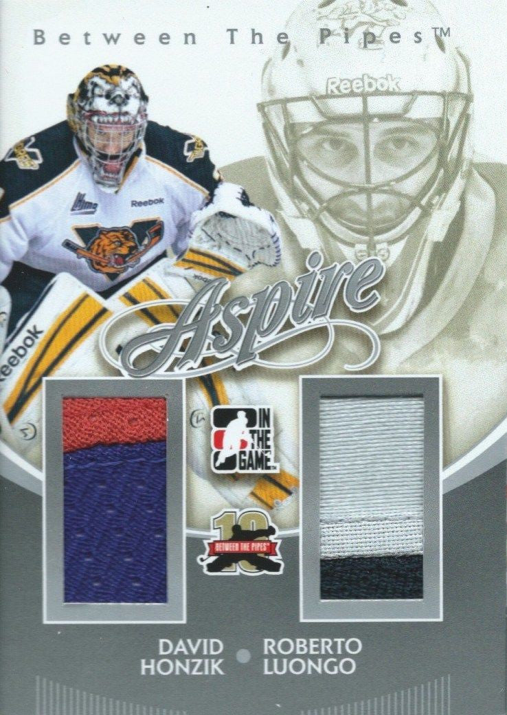 2011-12 ITG Between the Pipes Aspire HONZIK / LUONGO Jersey */140 02281