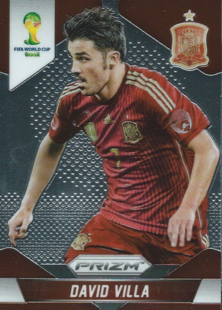 2014 Panini Prizm World Cup Prizms DAVID VILLA Soccer Spain Football