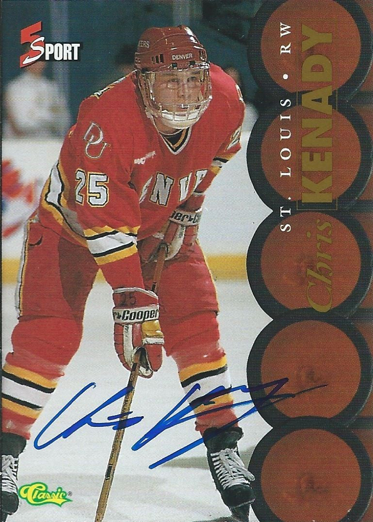 1995 Classic Five Star Sport CHRIS KENADY Autographs Signature 00154