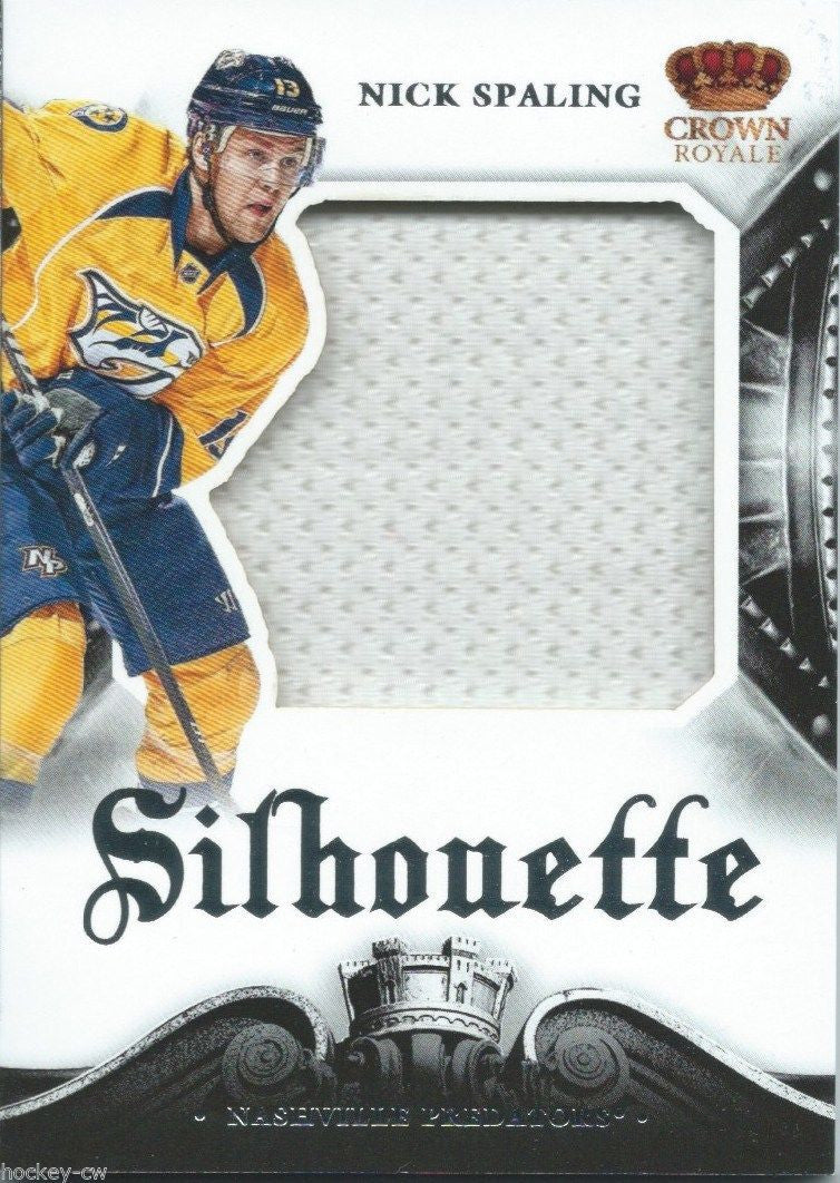 2013-14 Crown Royale Silhouette NICK SPALING Jersey Panini */100 01620