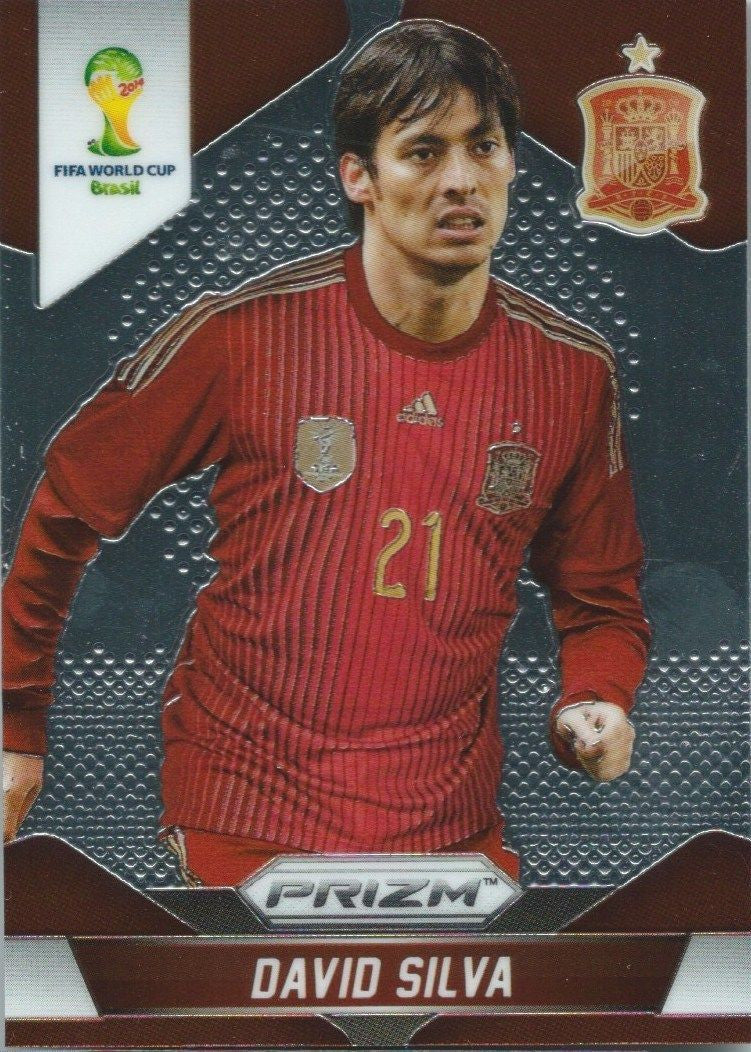 2014 Panini Prizm World Cup Prizms DAVID SILVA Soccer Spain Football
