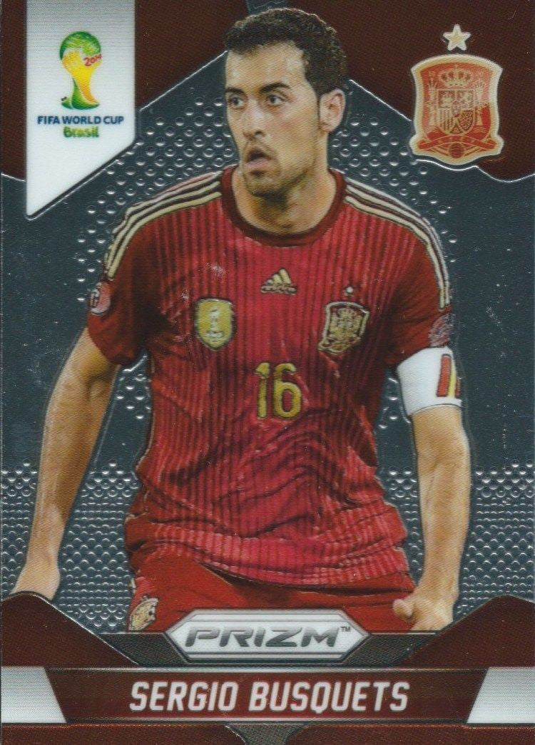 2014 Panini Prizm World Cup Prizms SERGIO BUSQUETS Soccer Spain Football