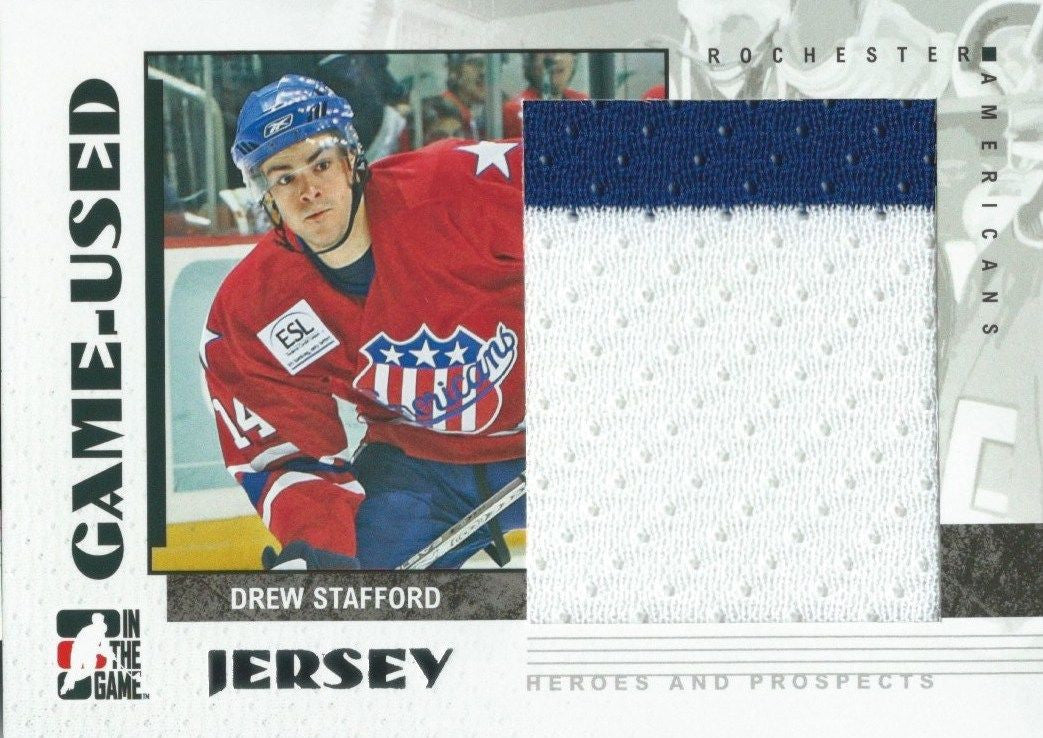 2007-08 ITG Heroes and Prospects Jerseys DREW STAFFORD Game /130* 02314