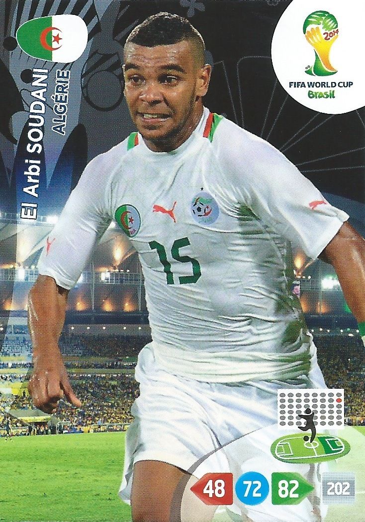 2014 Panini Adrenalyn Fifa Brazil World Cup Soccer IEL ARBI SOUDANI Image 1