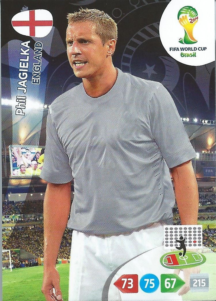 2014 Panini Adrenalyn Fifa Brazil World Cup Soccer PHIL JAGIELKA England