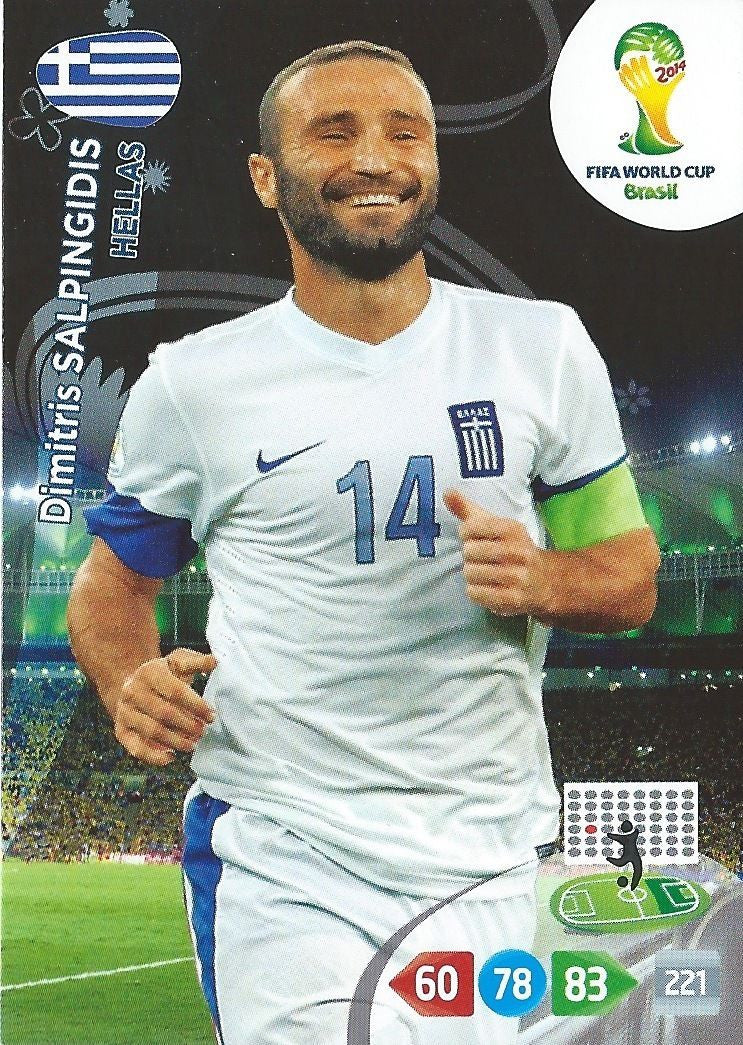 2014 Panini Adrenalyn Fifa Brazil World Cup Soccer DIMITRIS SALPINGIDIS