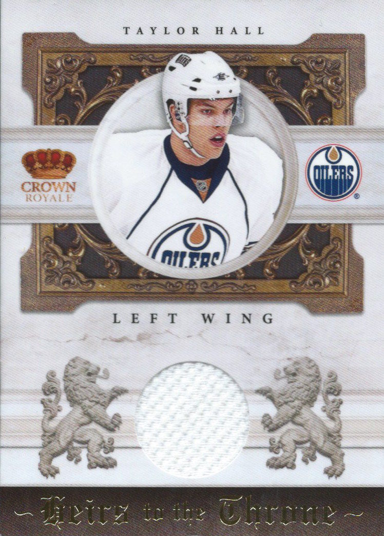 2010-11 Crown Royale TAYLOR HALL 51/250 Jersey Throne Materials 02038 Image 1