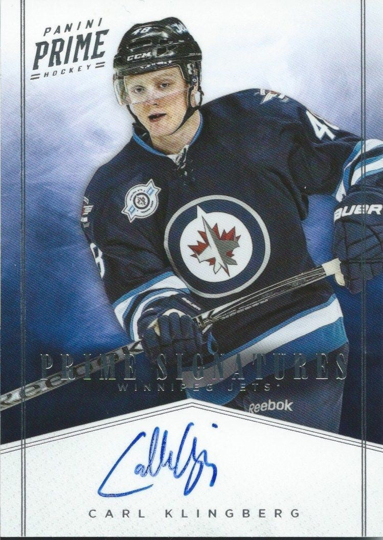 2011-12 Panini Prime Signatures CARL KLINGBERG 42/99 Autograph Auto 00167