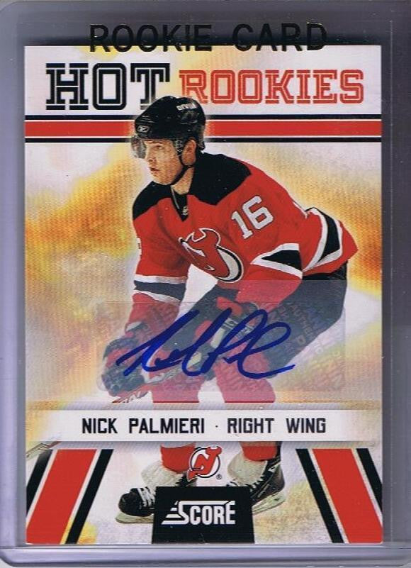 2010-11 Score NICK PALMIERI Auto RC Autograph Rookie *SP* Devils 00048