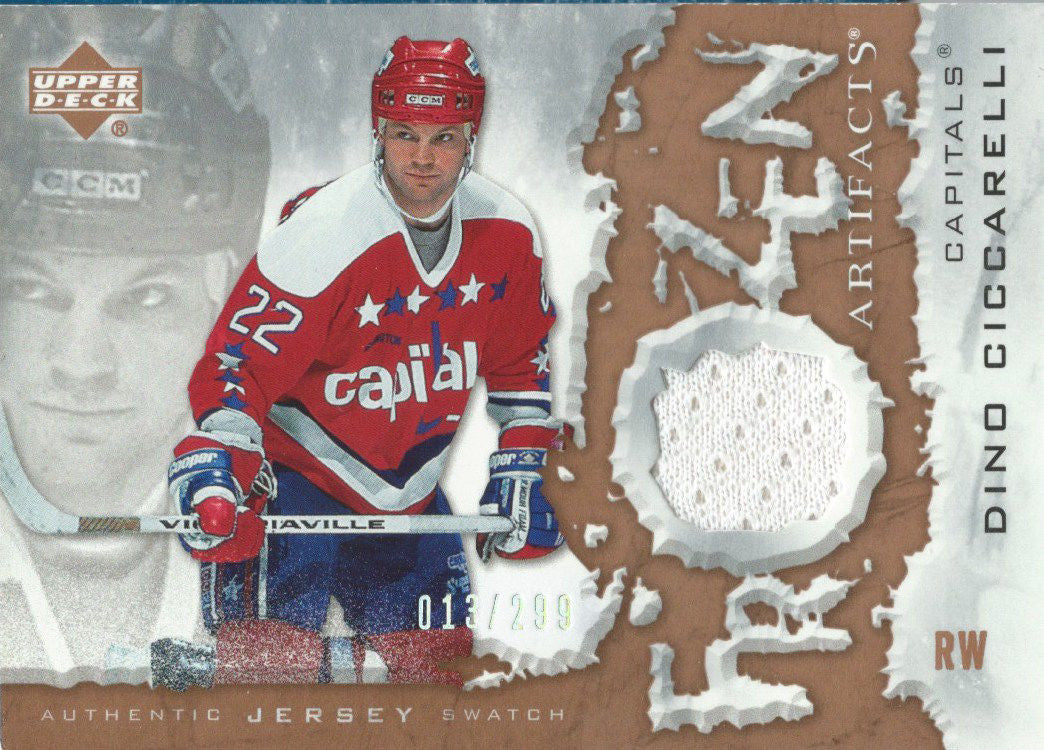 2007-08 Upper Deck Artifacts Frozen DINO CICCARELLI 13/299 Jersey 01849