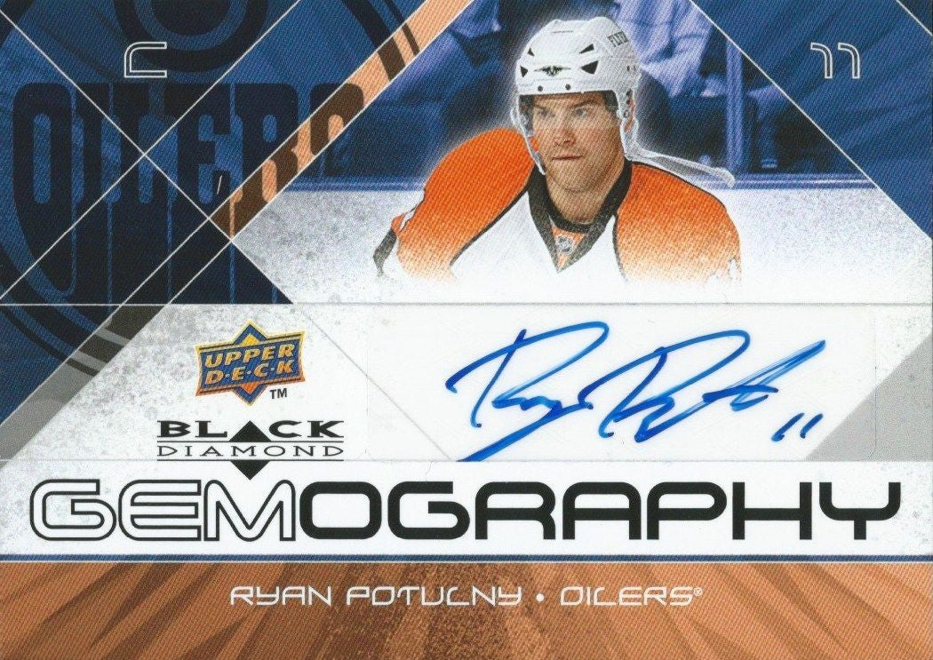 2008-09 Black Diamond Gemography RYAN POTULNY Auto Signatures 00174