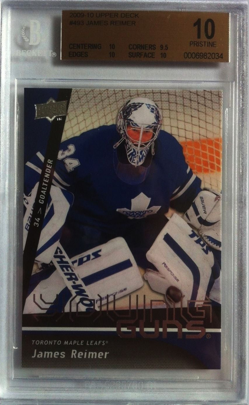 2009-10 Upper Deck JAMES REIMER BGS 10 Young Guns RC 10 10 9.5 10 Leafs