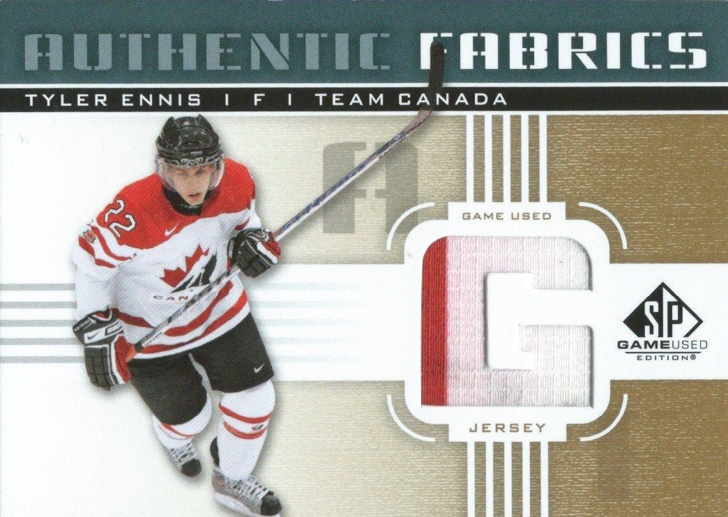 2011-12 SP Game Used Authentic Fabrics TYLER ENNIS Jersey UD 00776