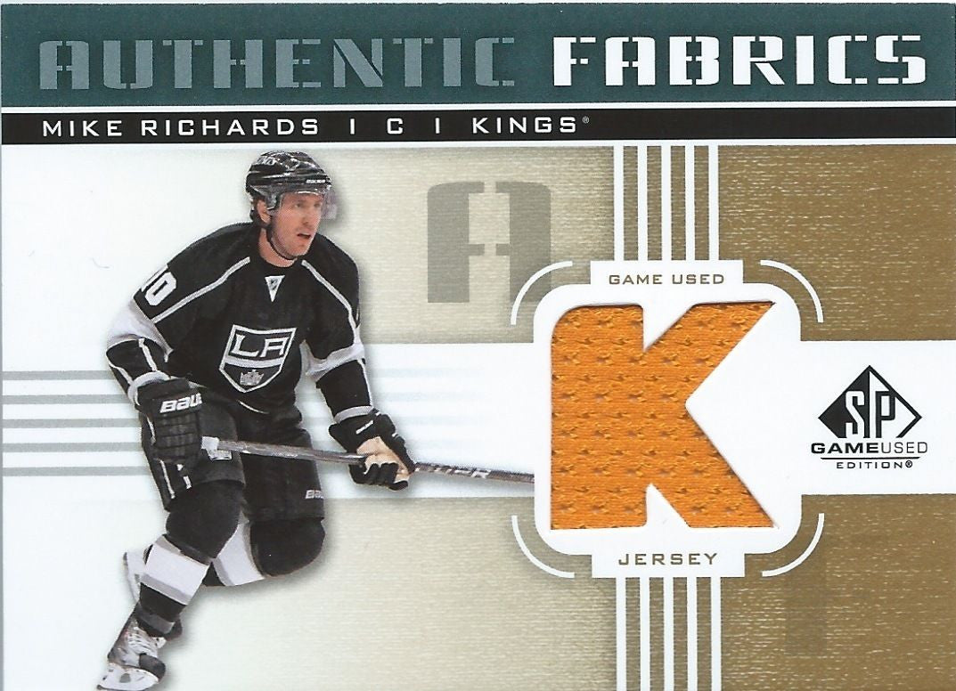 2011-12 SP Game Used Gold MIKE RICHARDS Authentic Fabrics Jersey 00775
