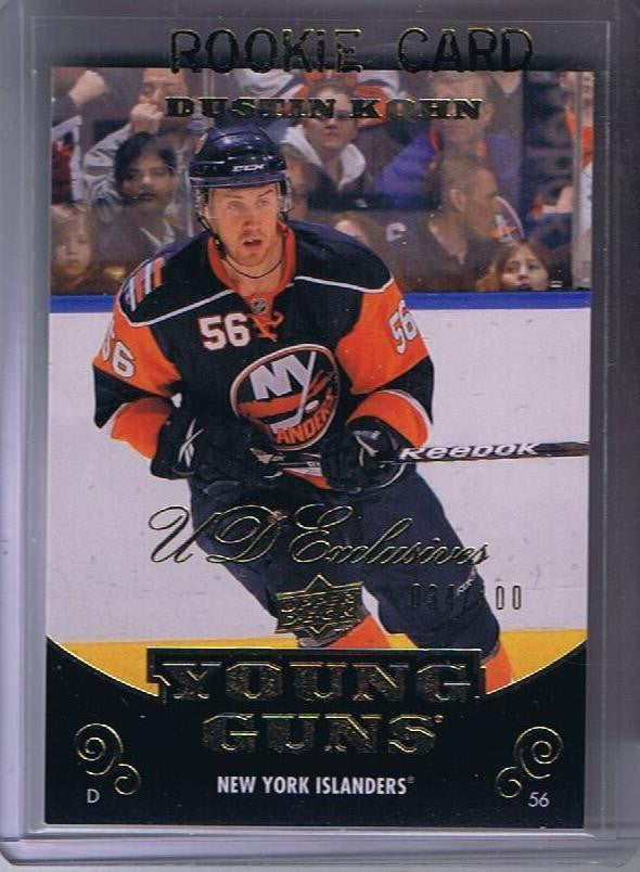 2010-11 Upper Deck YG Exclusives DUSTIN KOHN 34/100 Young Guns RC 02158