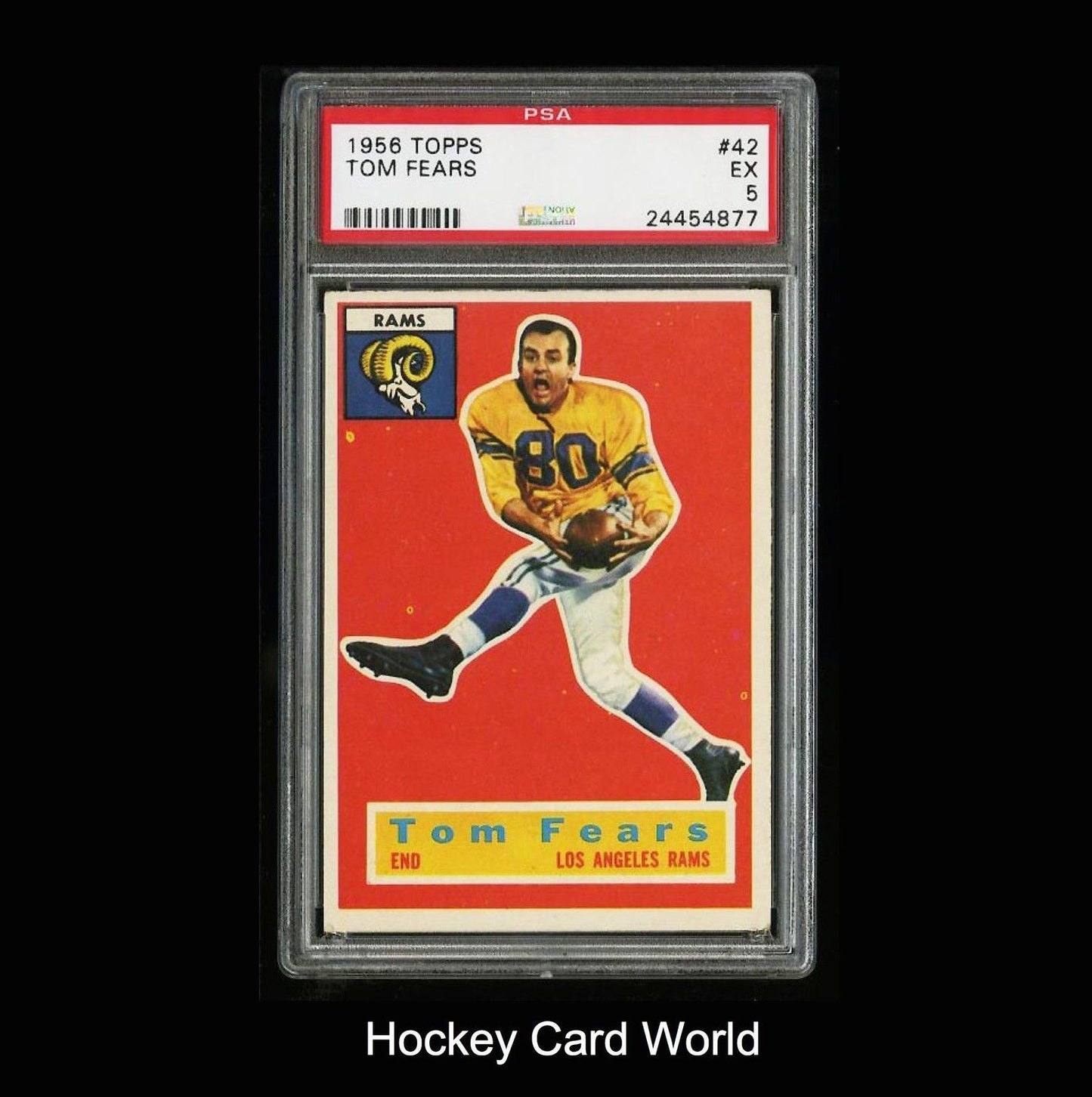 1956 Topps #42 TOM FEARS PSA 5 EX - Vintage NFL