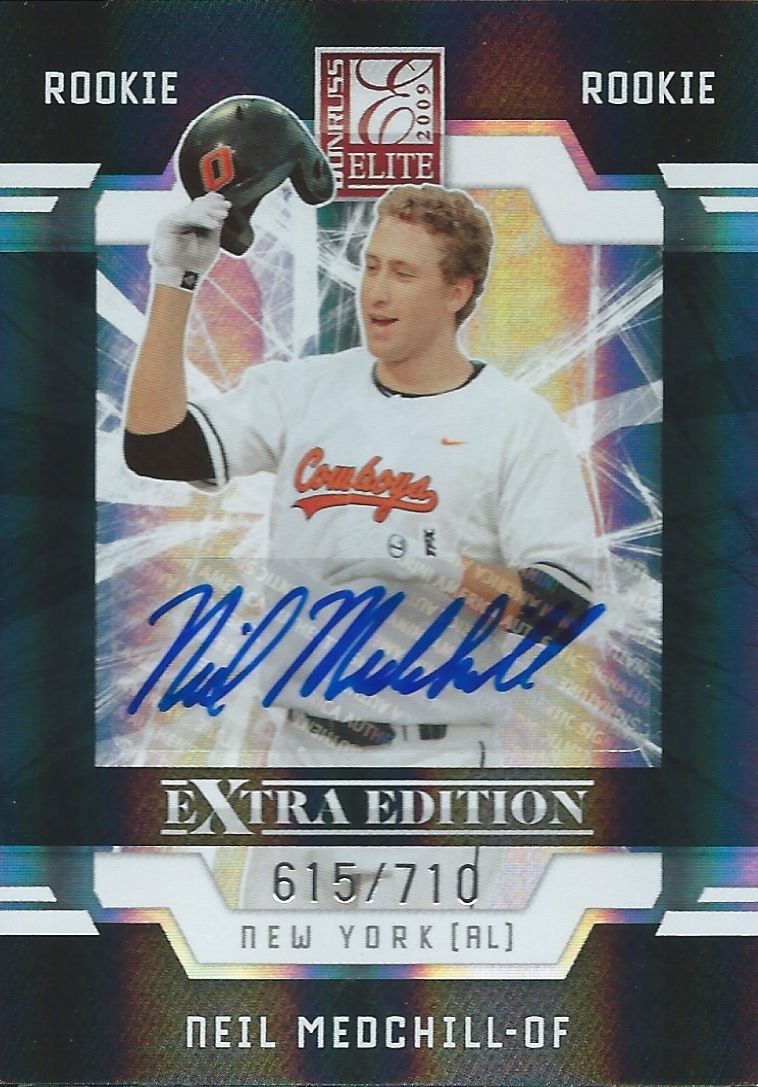 2009 Donruss Elite Extra Edition NEIL MEDCHILL #/710 Rookie New York 01457 Image 1