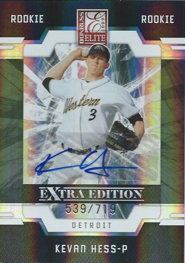 2009 Donruss Elite Extra Edition KEVAN HESS #/719 Rookie Panini 01458 Image 1