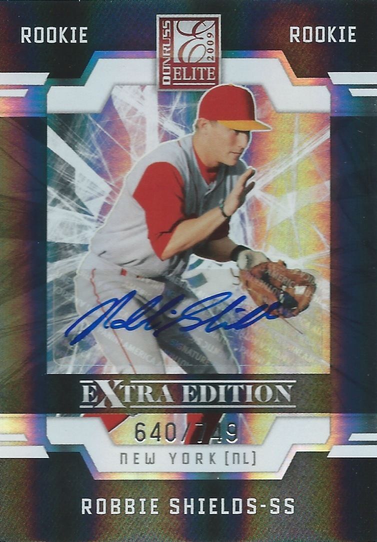 2009 Donruss Elite Extra Edition ROBBIE SHIELDS #/749 Rookie New York Image 1