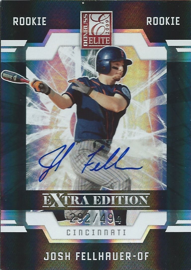 2009 Donruss Elite Extra Edition JOSH FELLHAUER #/494 Rookie Panini 01465 Image 1