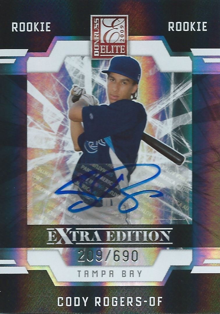2009 Donruss Elite Extra Edition CODY ROGERS 209/690 Rookie Panini 01451 Image 1