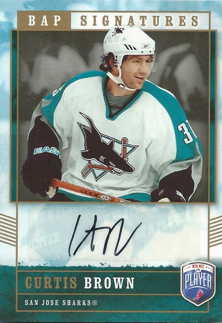 2006-07 Be A Player Signatures Auto CURTIS BROWN Autographs UD 00276