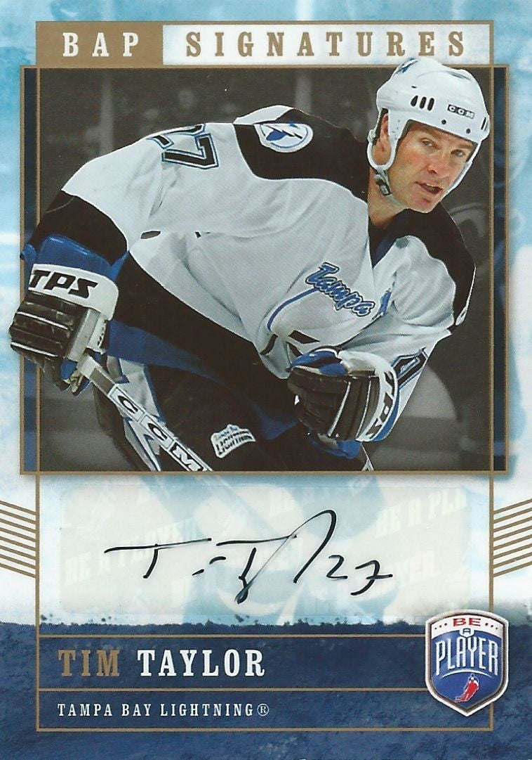 2006-07 Be A Player Signatures Auto TIM TAYLOR Autographs Upper Deck 00303