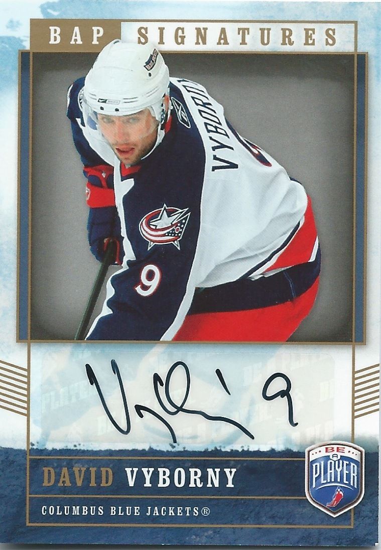 2006-07 Be A Player Signatures Auto DAVID VYBORNY Autographs UD 00305 Image 1