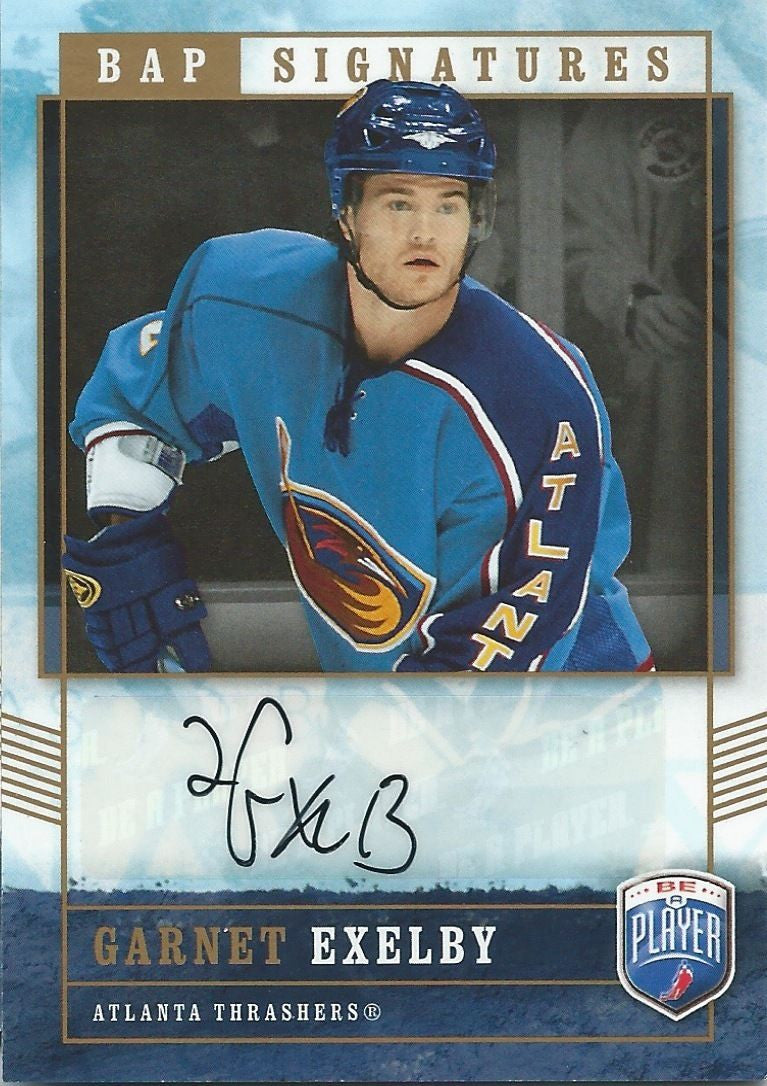 2006-07 Be A Player Signatures Auto GARNET EXELBY Autographs UD 00299