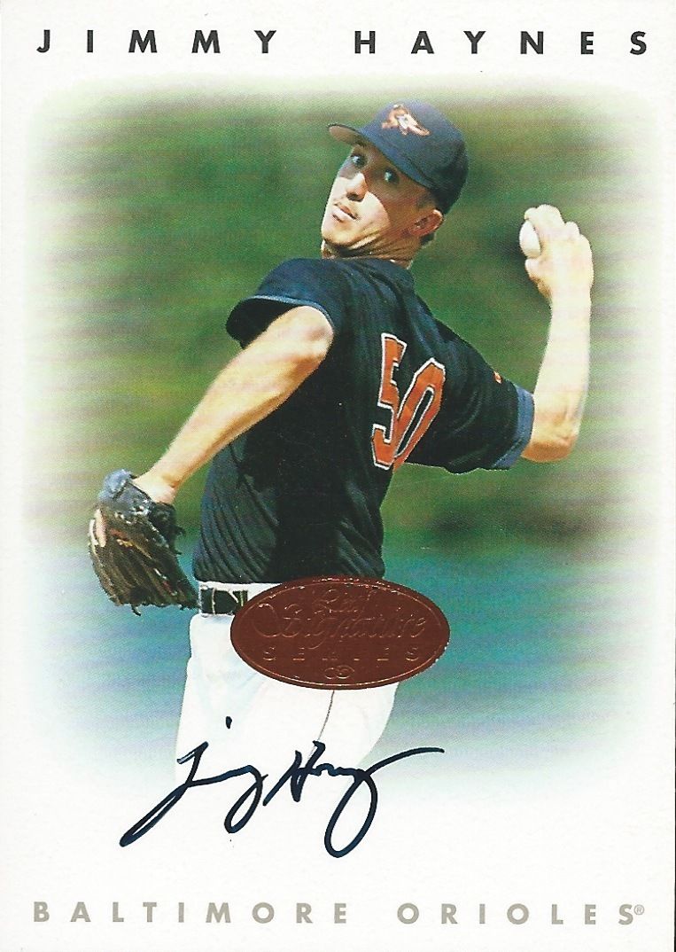 1996 Leaf Signature Autographs Bronze JIMMY HAYNES Auto /3500 01475 Image 1
