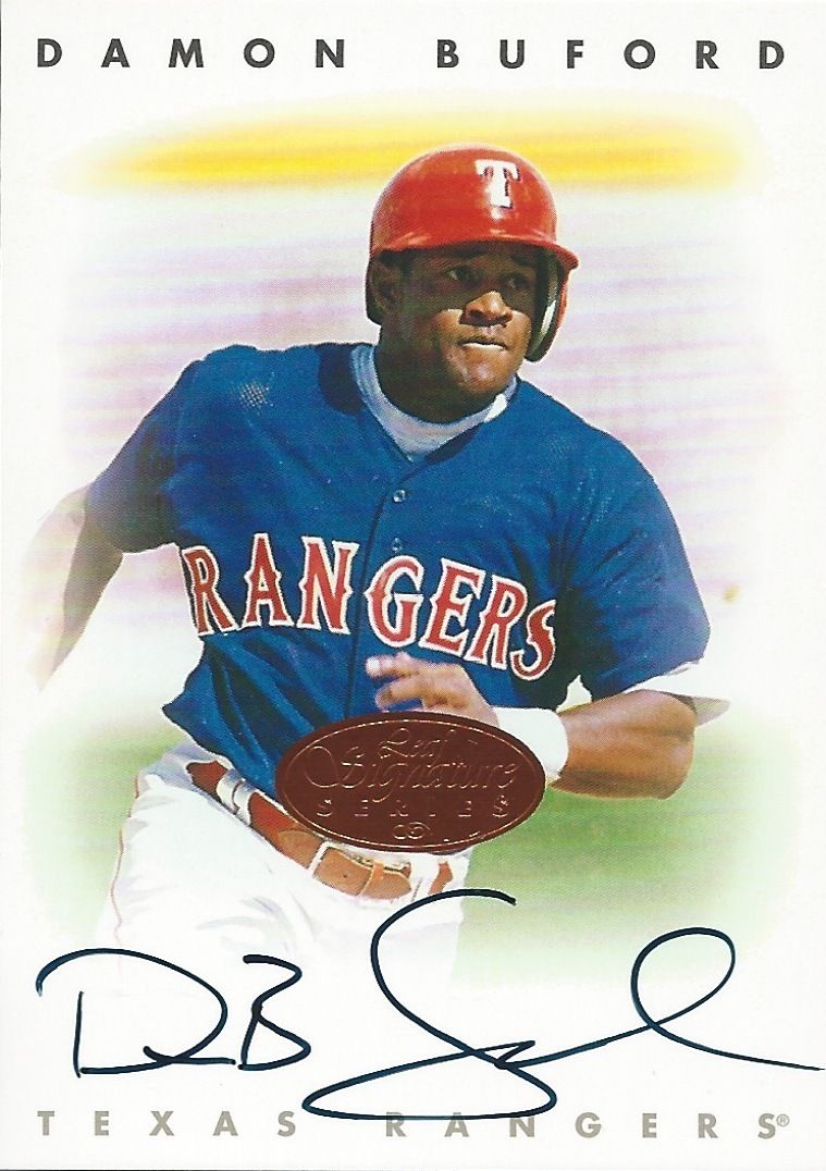 1996 Leaf Signature Autographs Bronze DAMON BUFORD Auto /3500 MLB 01471 Image 1