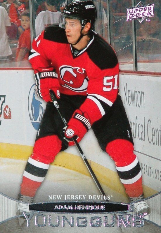 2011-12Upper Deck YG ADAM HENRIQUE Young Guns Rookie NJ Devils 02250 Image 1