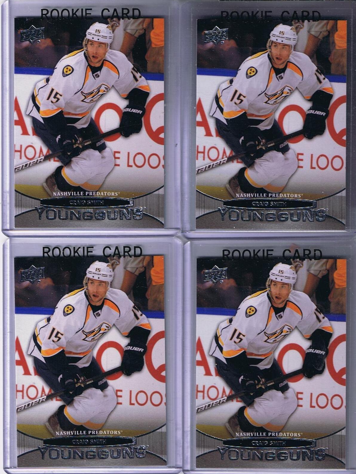 2011-12 Upper Deck YG CRAIG SMITH Young Guns Rookie Predators 02249 Image 1