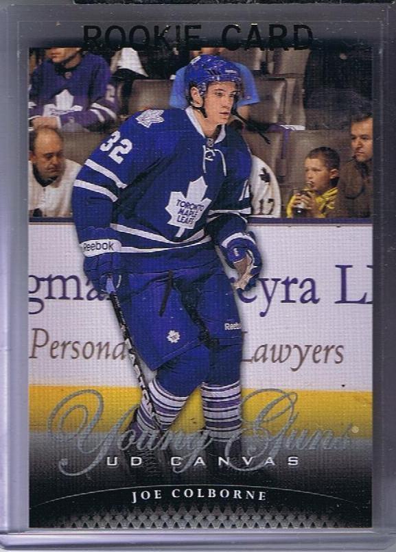 2011-12 Upper Deck Canvas YG JOE COLBORNE Young Guns Rookie Leafs 02244 Image 1
