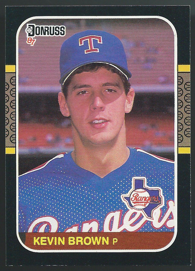 1987 Donruss #627 KEVIN BROWN Rookie RC Baseball MLB 02481 Image 1
