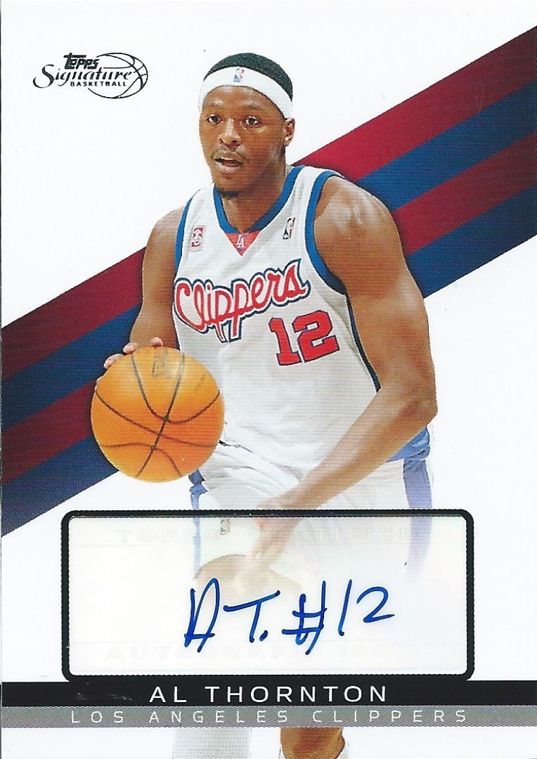 2008-09 Topps Signature Autographs AL THRONTON #/1799 Auto 01184 01585 Image 1