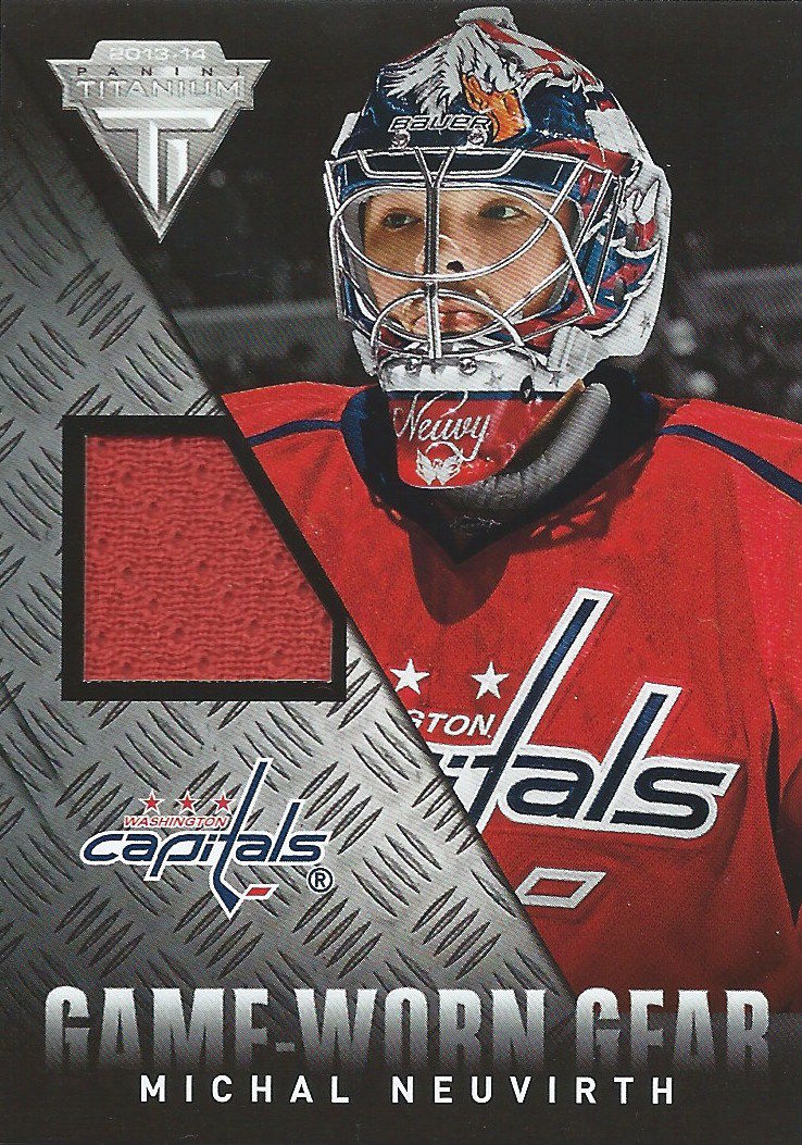 2013-14 Panini Titanium Game Gear MICHAL NEUVIRTH Jersey NHL 01969 Image 1