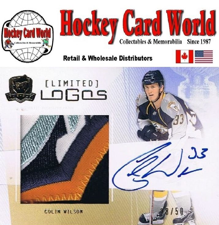 2009-10 The Cup Limited Logos COLIN WILSON Patch/Auto 28/50 - 4 colors Image 1