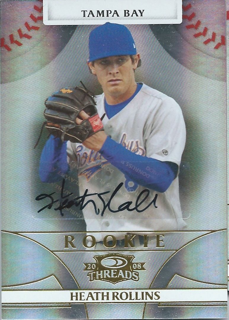 2008 Donruss Threads Gold HEATH ROLLINS 77/100 Auto Signatures 01510 Image 1