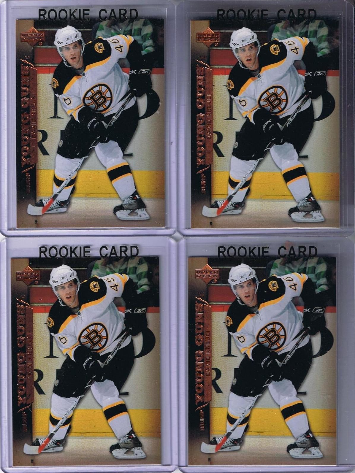 2007-08 Upper Deck YG DAVID KREJCI Young Guns Rookie Boston Bruins 02205