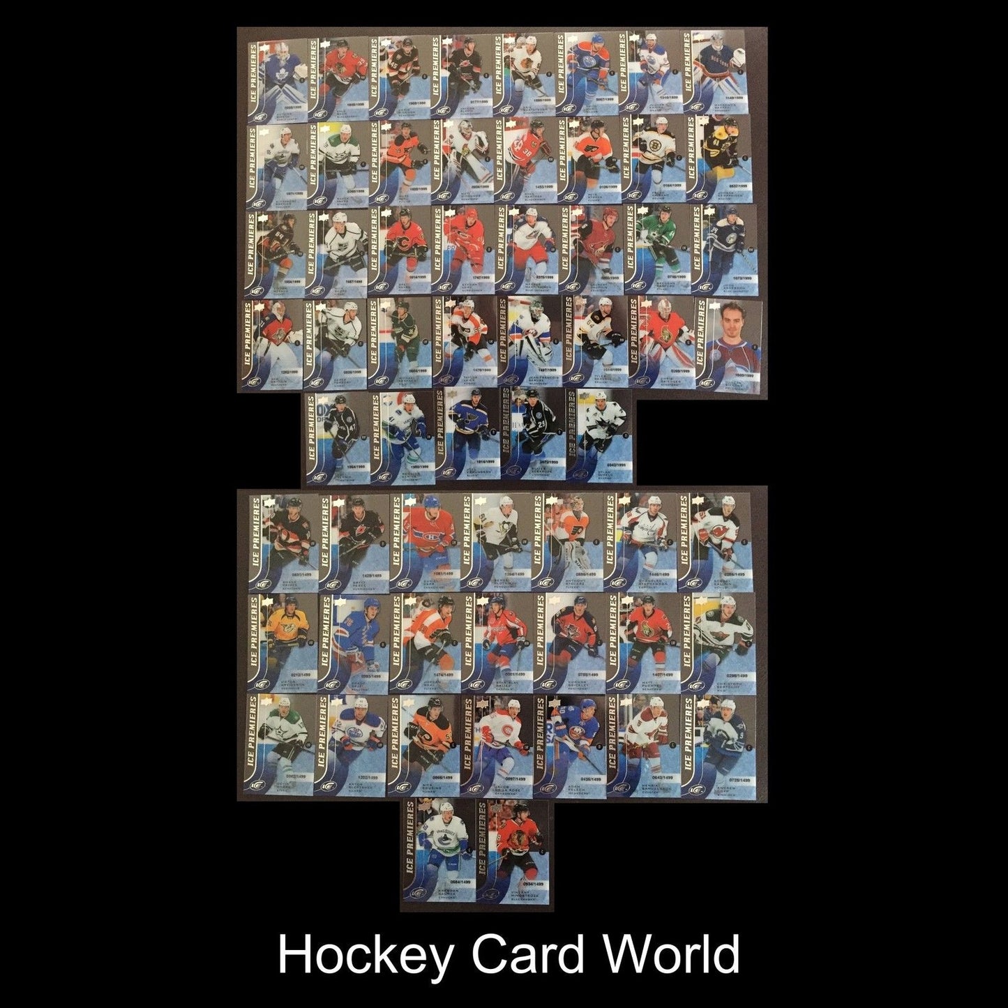 2015-16 Upper Deck Ice Premiers Rookie Set 101-160 Numbered /1999 /1499
