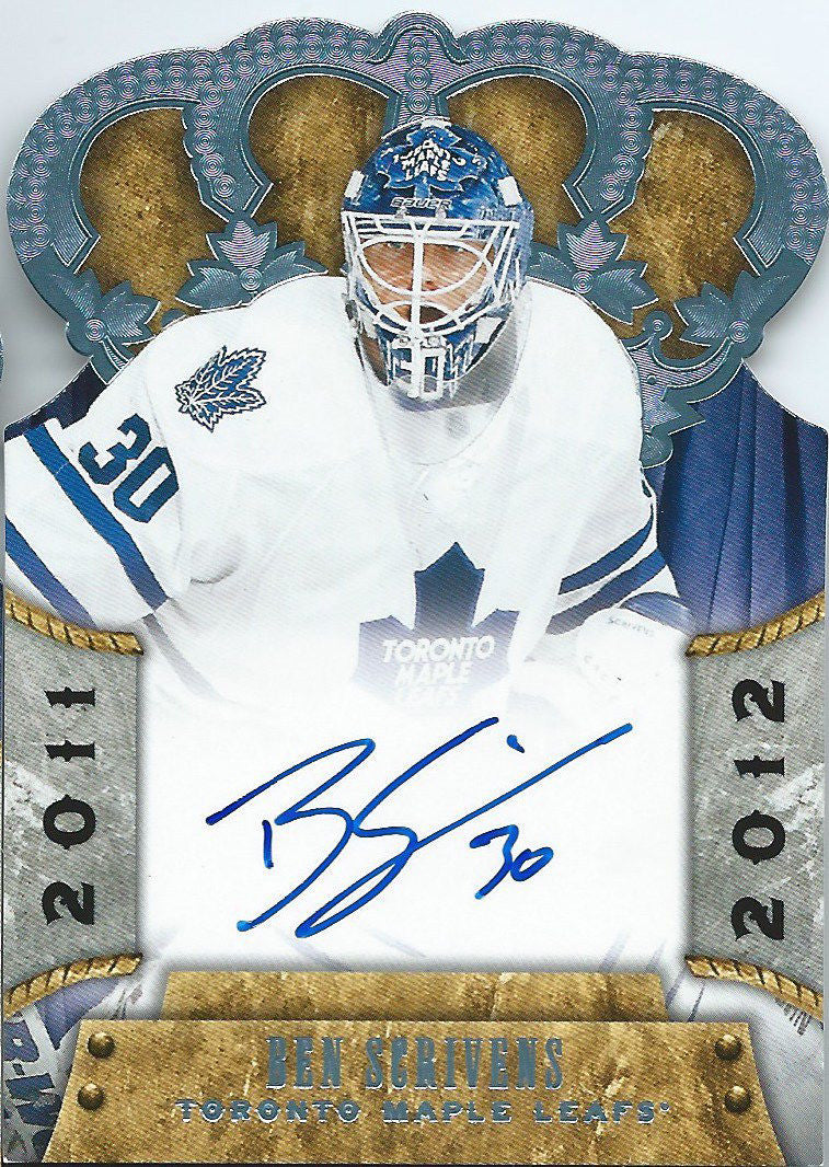 2011-12 Panini Crown Royale BEN SCRIVENS Autograph Rookie 01679
