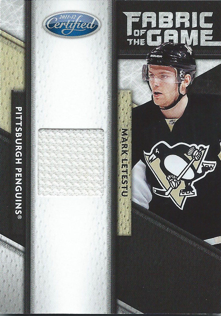 2011-12 Panini Certified Fabric MARK LETESTU 202/399 Jersey NHL 01974
