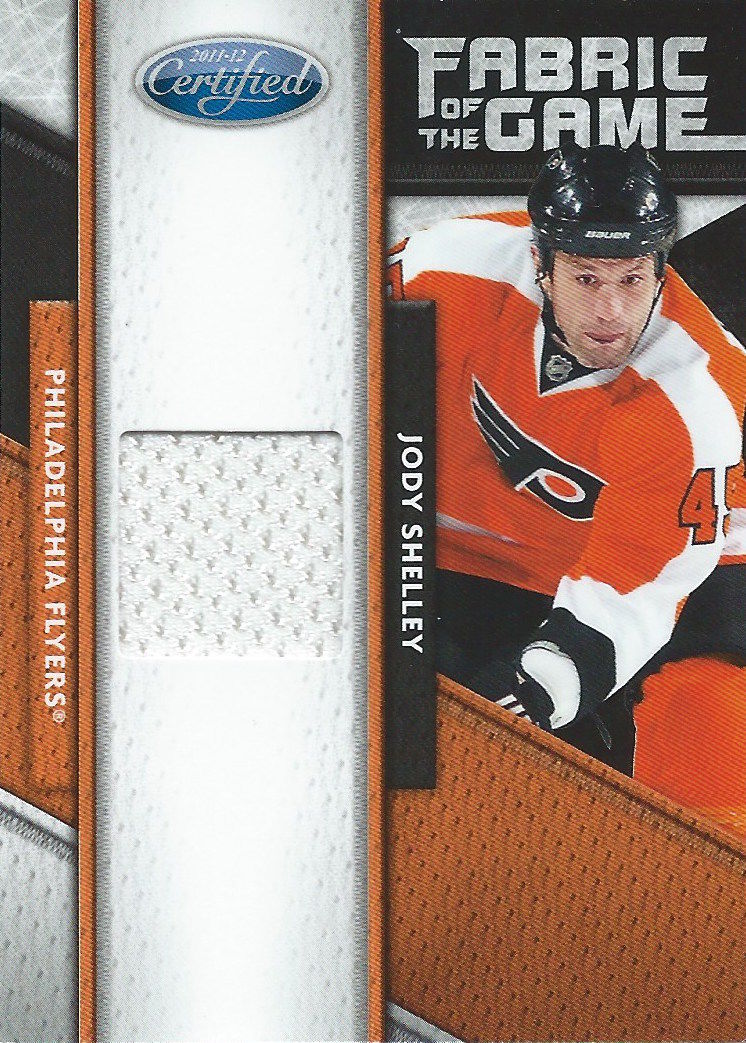 2011-12 Panini Certified Fabric JODY SHELLEY 82/399 Jersey NHL 01975 Image 1