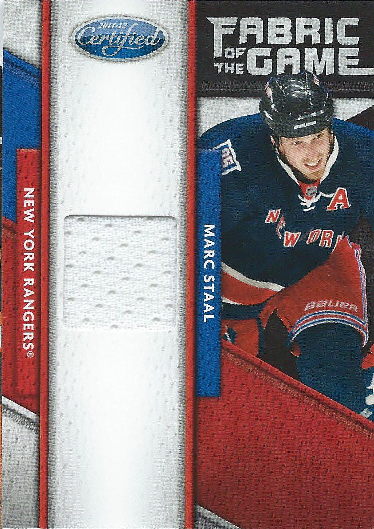 2011-12 Panini Certified Fabric MARC STAAL 202/399 Jersey NHL 01976