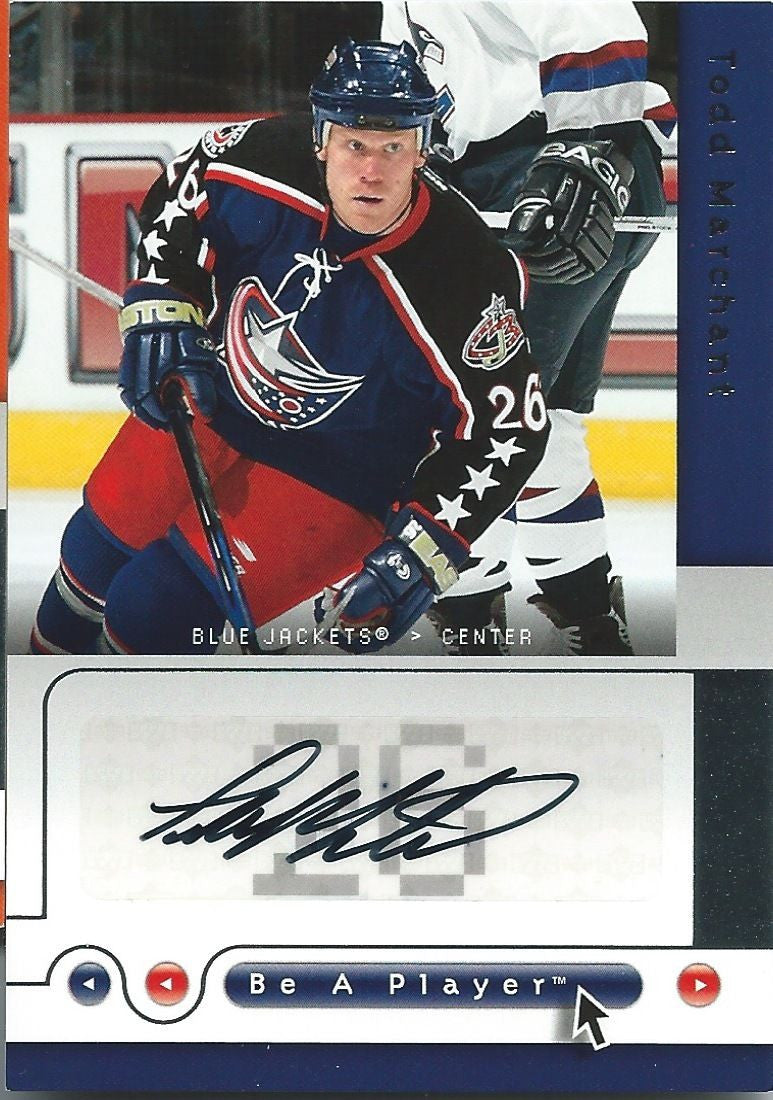2005-06 Be A Player Signatures Auto TODD MARCHANT Autographs UD 00308