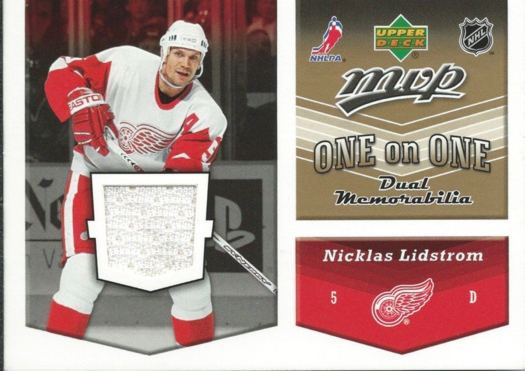 2006-07 Upper Deck MVP Jersey's LIDSTROM / McCABE Dual $25 UD 00772 Image 1