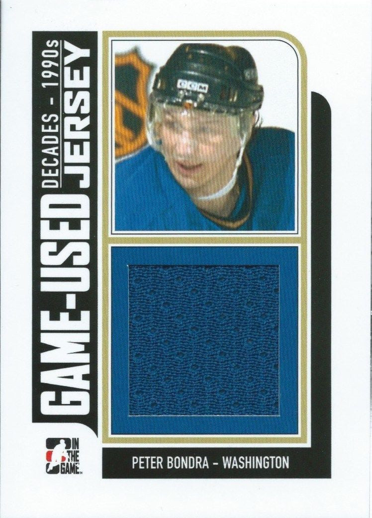2013-14 ITG Decades 1990's Game Used Jersey PETER BONDRA /84* NHL 02263